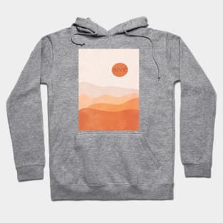 Responsive Abstract warm Deser, inspirational meanings Hoodie